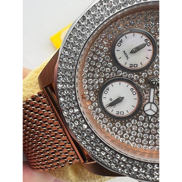 INVICTA Pro Diver Lady 40mm Rose Gold Stainless Steel Crystals 33385 Works *READ - Picture 13 of 14